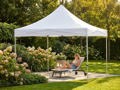 White gazebo roof cover 3x3m for outdoor use