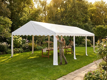 White Marquee Roof Cover 5x10m Polyethylene