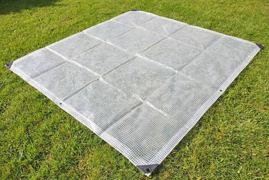 Clear polyethylene tarpaulin 10x16 m for outdoor use - product detail