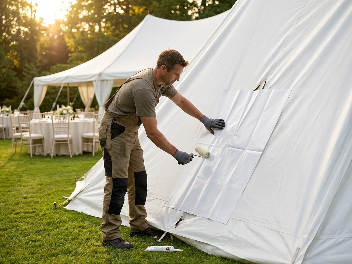 PVC Repair Patch for Fire Retardant Marquees