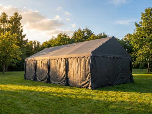 Dark Grey PVC Marquee 4x8 m for Outdoor Events - product detail