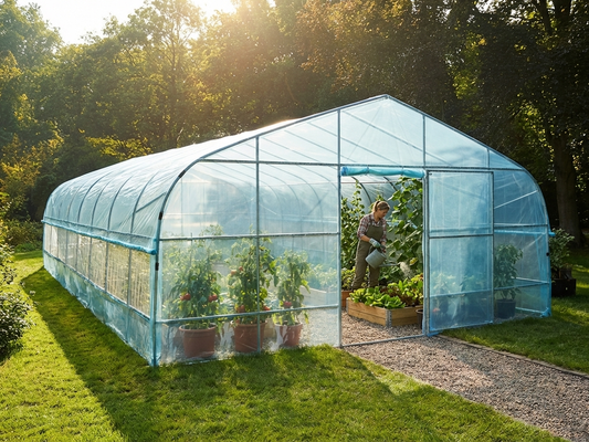 Transparent polytunnel greenhouse for outdoor use - product detail