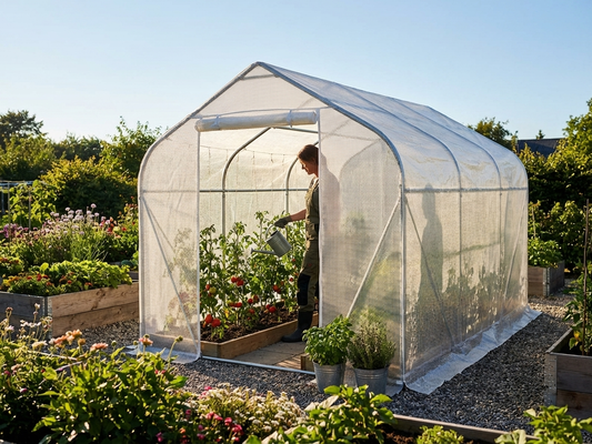 Transparent polytunnel roof cover for greenhouse, 2x3m - product detail