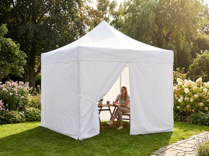 Pop Up Gazebo 3x3m White with Steel Frame - product detail