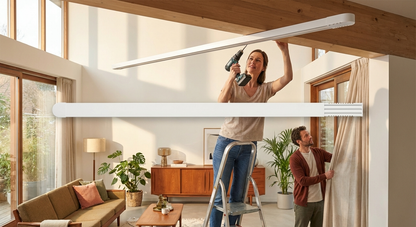 Ceiling Rail 1658mm Silver Galvanised Steel - product detail