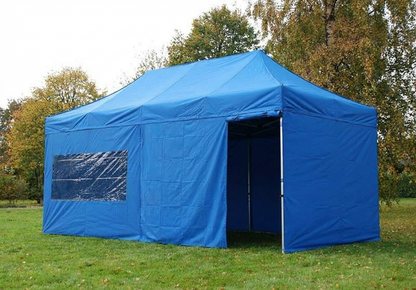 Blue Pop Up Gazebo 3x6 m with Aluminium Frame - product detail