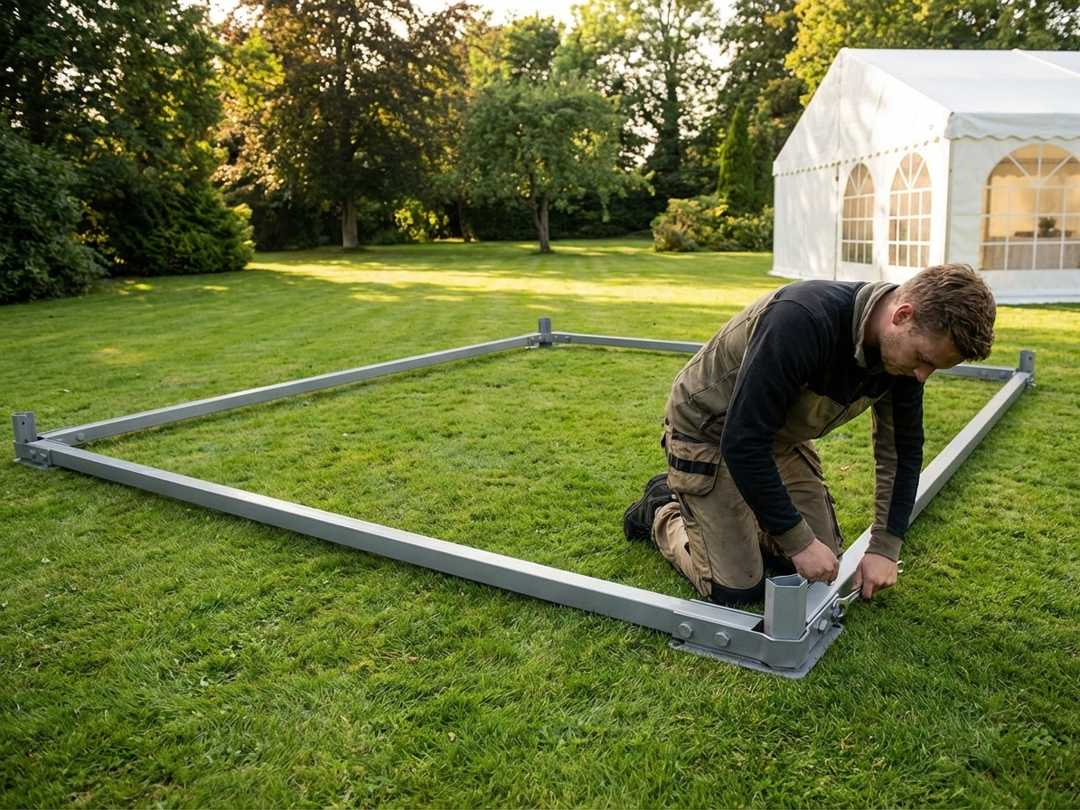 Steel Ground Bar Xtreme 3x6 m for outdoor use