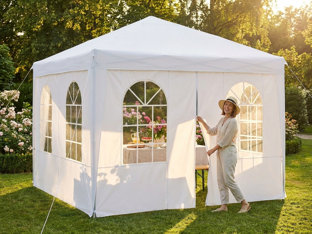 White sidewall kit for 4x4m pop-up gazebo - product detail