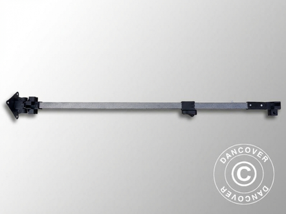 Black corner leg made of hammered painted steel for industrial use