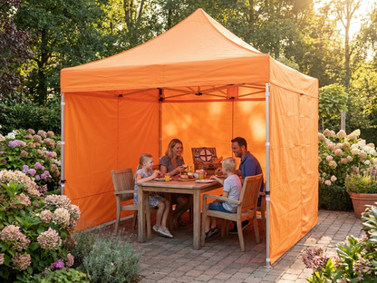 Pop Up Gazebo 3x3m Orange with Steel Frame for Outdoor Events - product detail