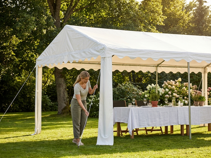 White PVC marquee roof cover 5x10m for outdoor events