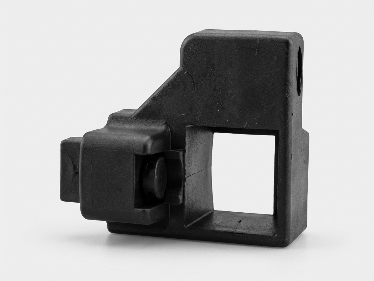 Corner Leg Fitting in Black for Indoor and Outdoor Use