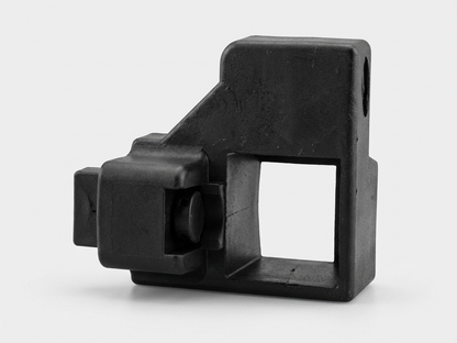 Corner Leg Fitting in Black for Indoor and Outdoor Use