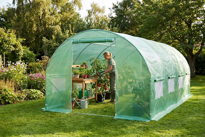 Green polytunnel greenhouse 3x6x2 m for gardening - product detail