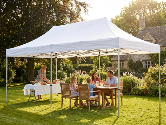 White waterproof gazebo roof cover 3x6 m