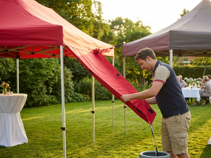 Red Raingutter for Outdoor Events, 6 metres - view 3