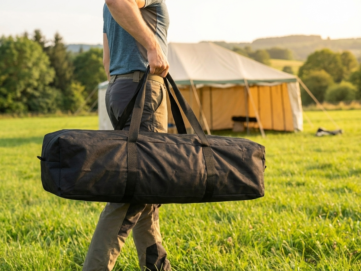 Black carry bag for frames, waterproof with four handles