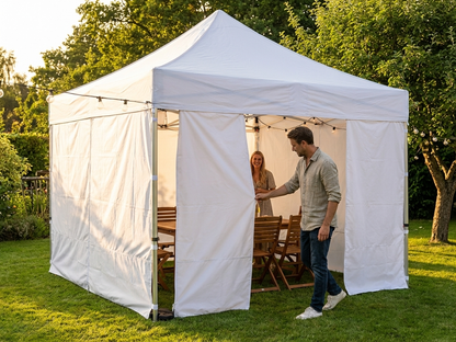 PVC Gazebo Sidewall Kit in White for 4x4m Gazebos