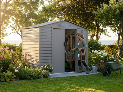 Aluminium Grey Garden Shed for outdoor storage - view 3
