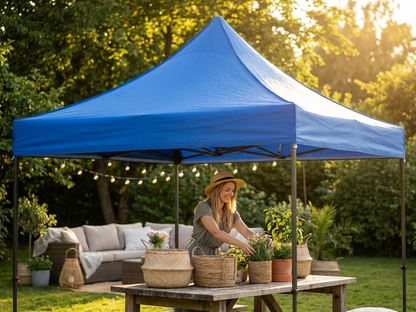 Blue gazebo roof cover 4x8m for outdoor events - product detail