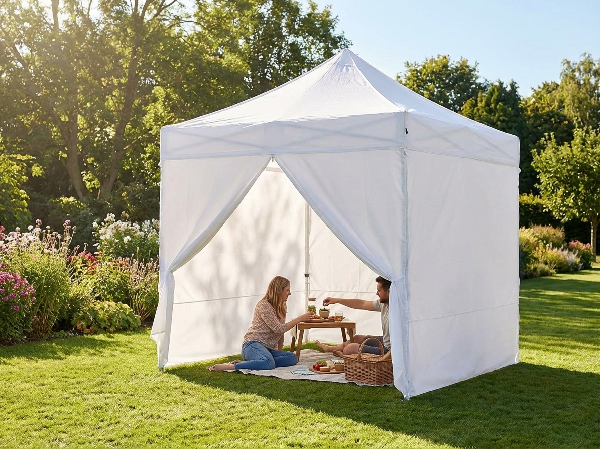 White pop up gazebo 2x2 m for outdoor events - view 3