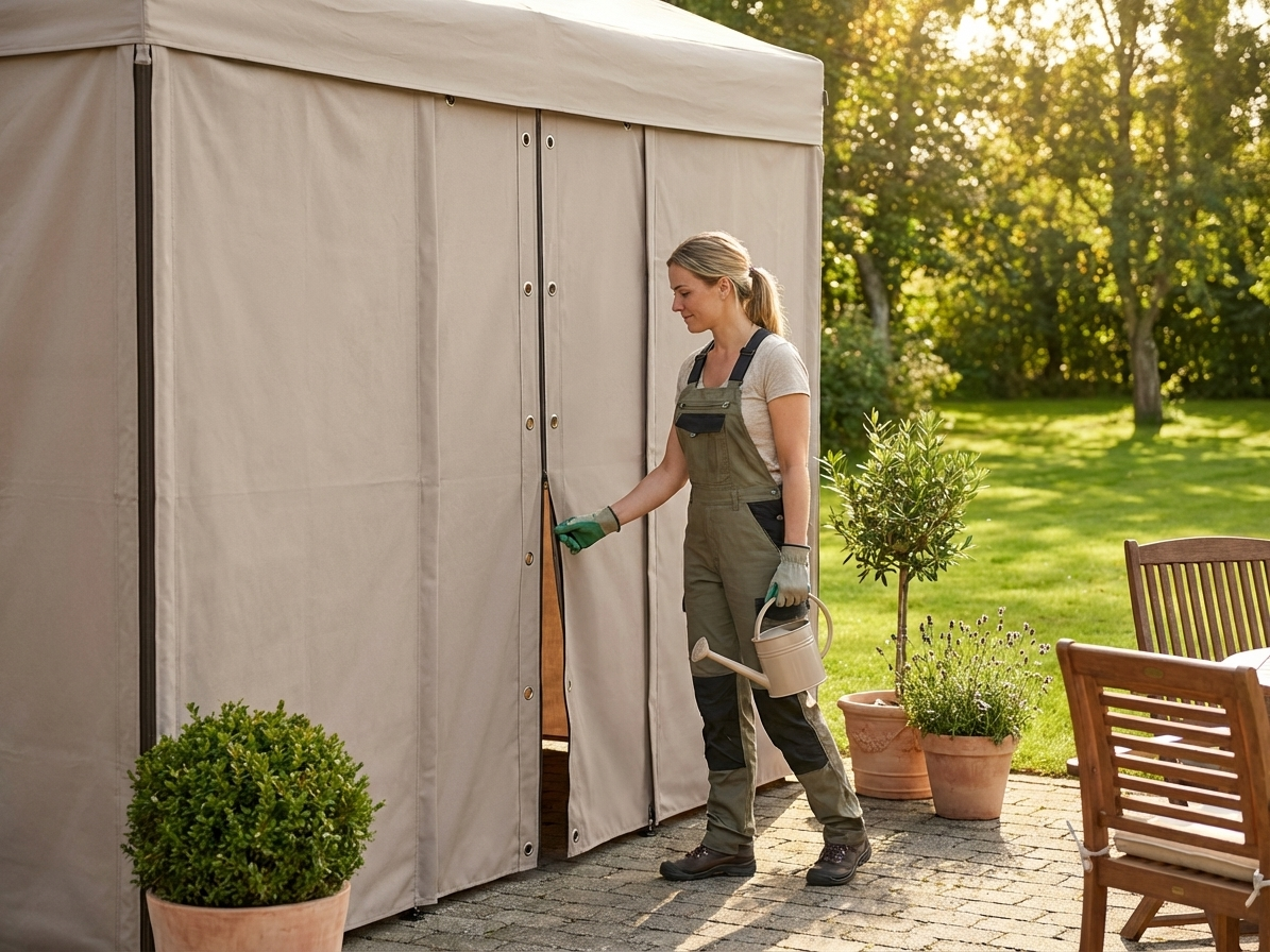 Endwall 3m Sand PVC Polyester Outdoor Use - view 3