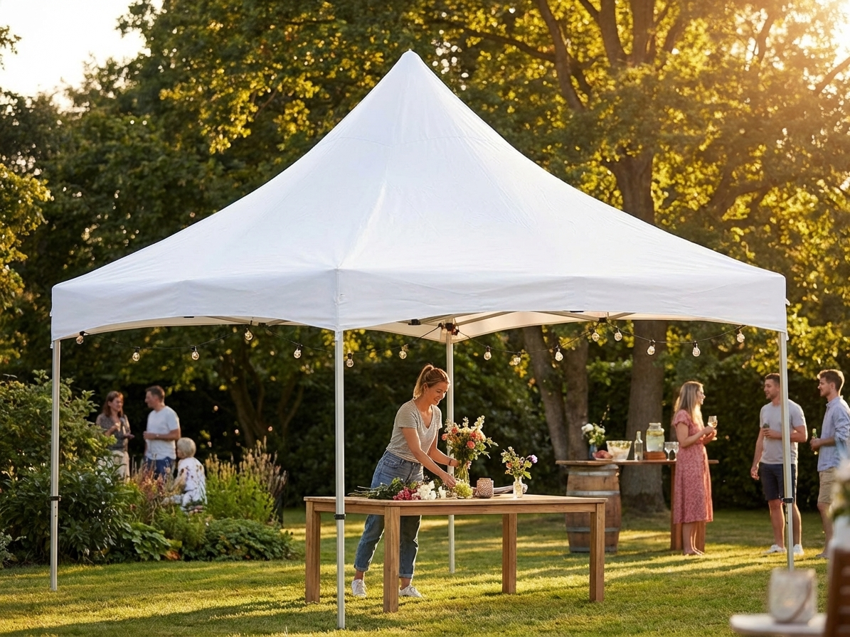 PVC roof cover for PartyZone Pagoda 4x4m in white - view 3