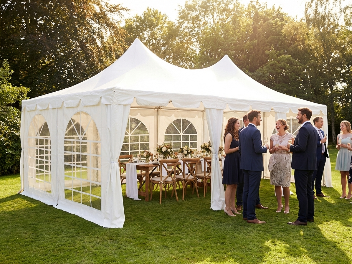 White 4x8 m Marquee Pagoda for events