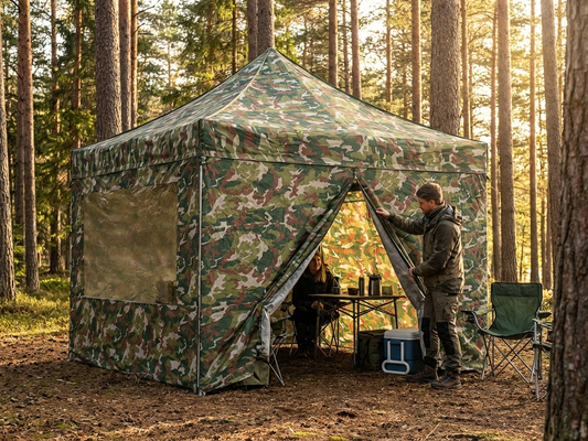 Camouflage Pop Up Gazebo Sidewall Kit, 4x4m, Outdoor Use - product detail