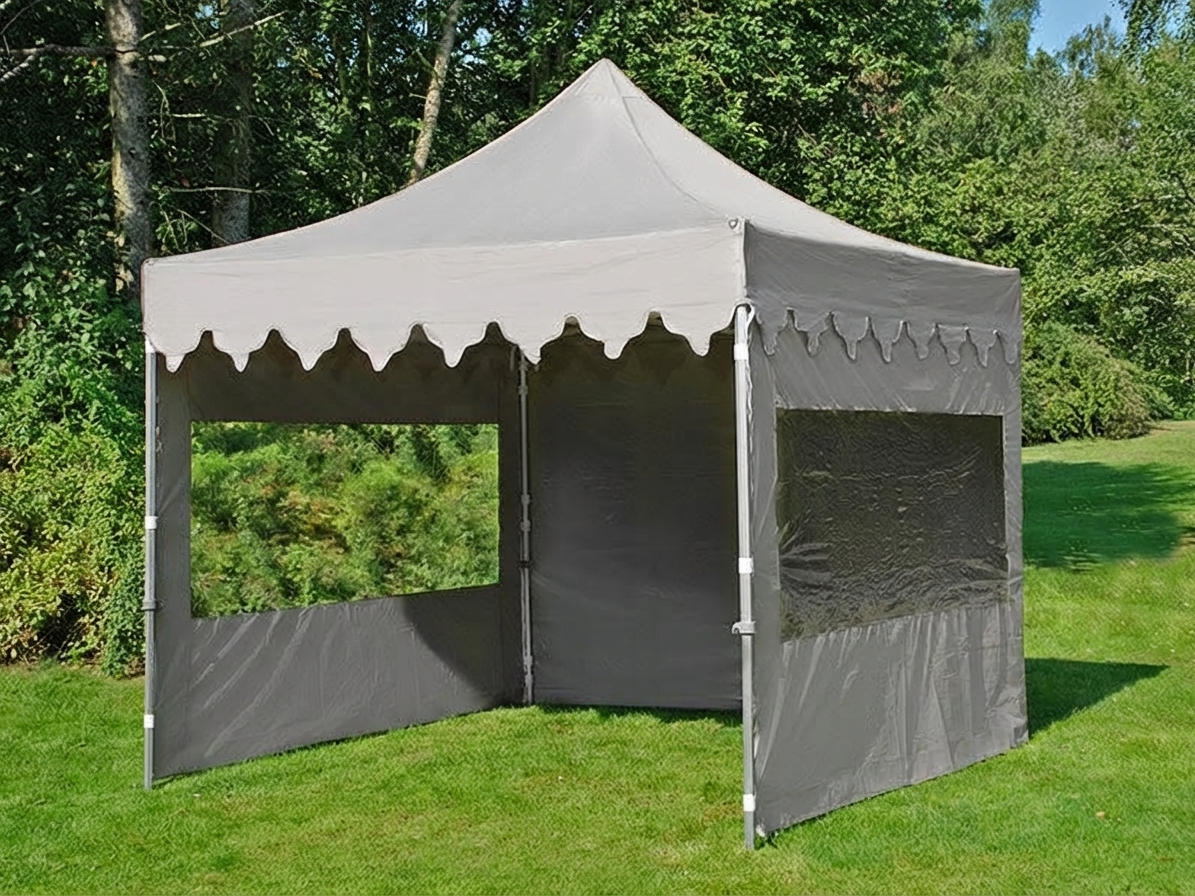 Pop up gazebo 3x3 m Latte with steel frame for outdoor events