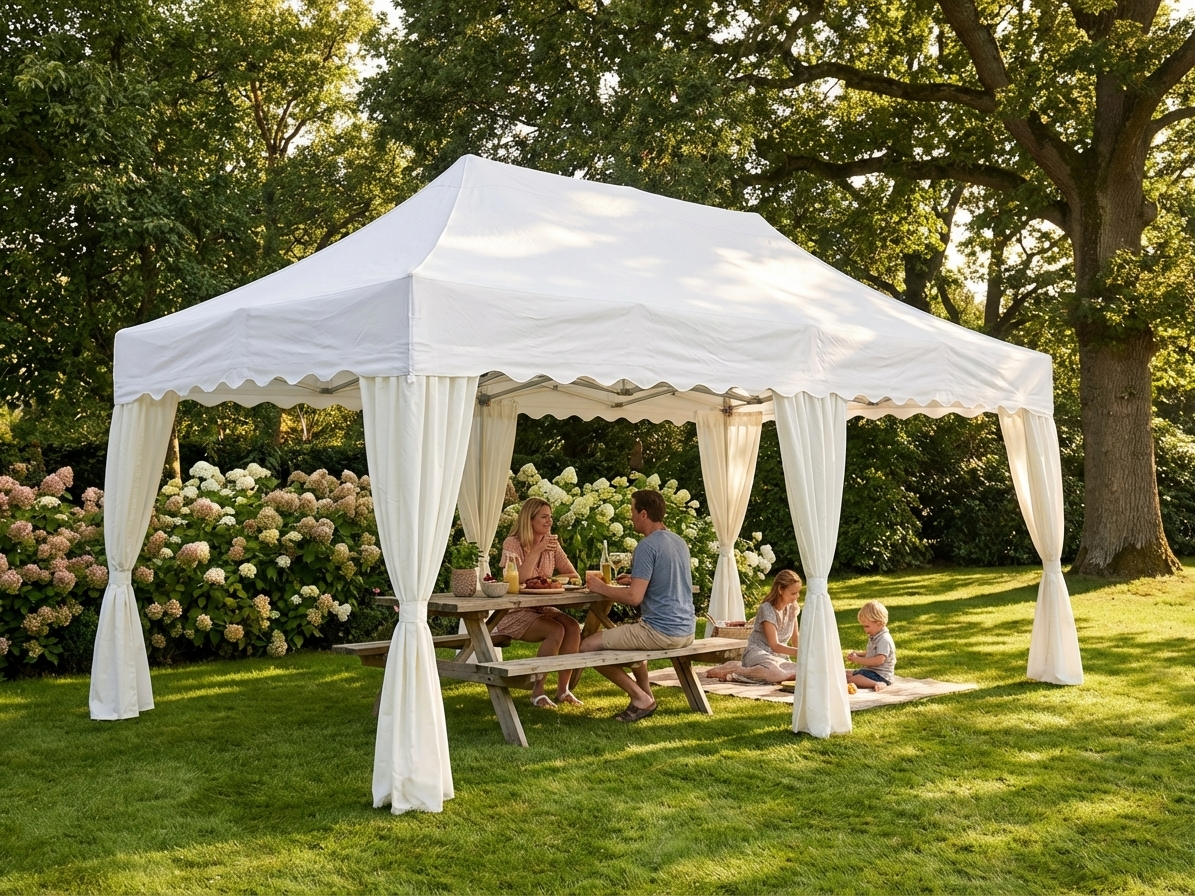 Pop up gazebo 3x6m white aluminium for outdoor events - product detail