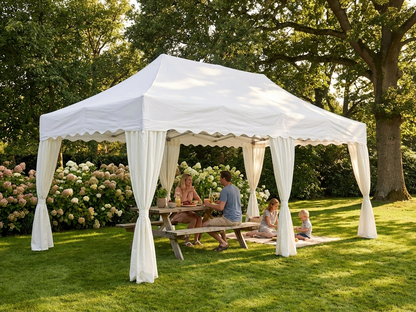 Pop up gazebo 3x6m white aluminium for outdoor events - product detail