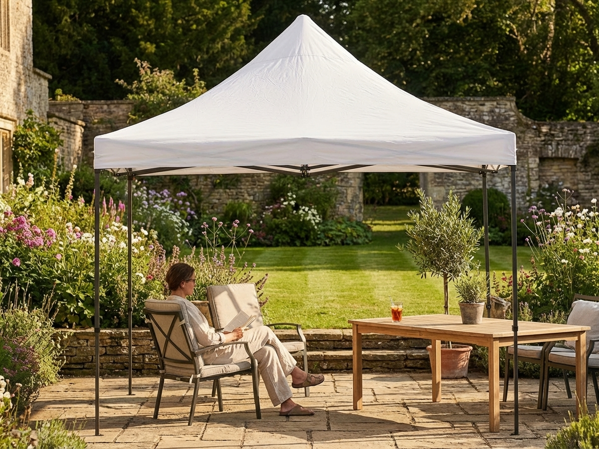 White gazebo roof cover 3x3m for outdoor use - product detail