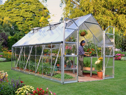 Silver Greenhouse 11.8 m² with polycarbonate panels - product detail