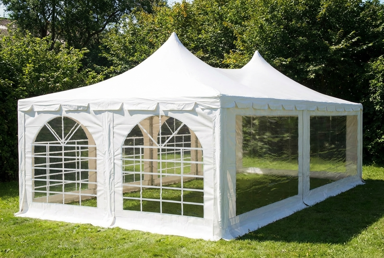 White Marquee Pagoda 4x8 m for Outdoor Events