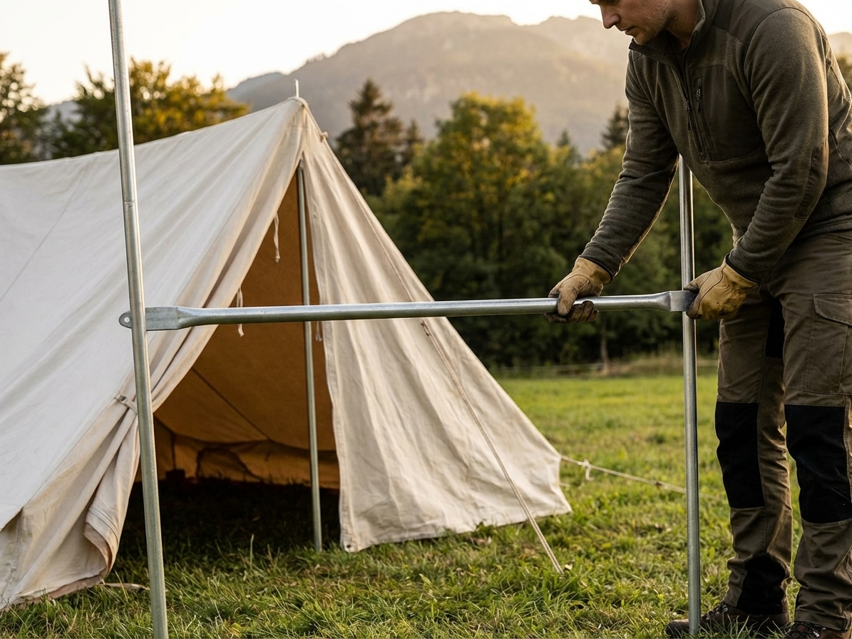 Galvanised Steel Cross Bar for Storage Tent Accessory - view 3