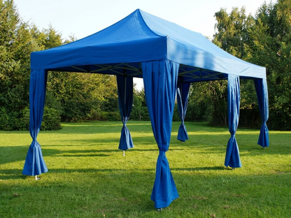 Blue pop up gazebo with steel frame for outdoor events - product detail