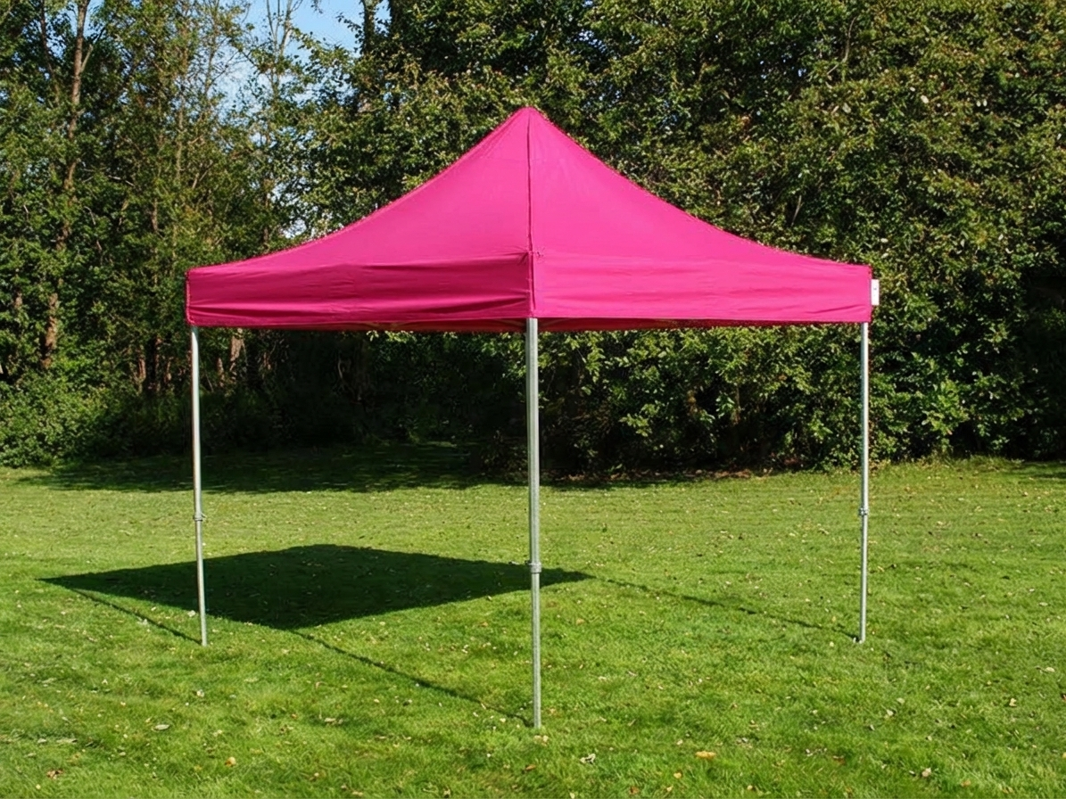 Pink pop-up gazebo 3x3 m for outdoor events