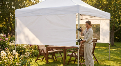 White sidewall for event tents, 3m size, polyester PVC - view 3