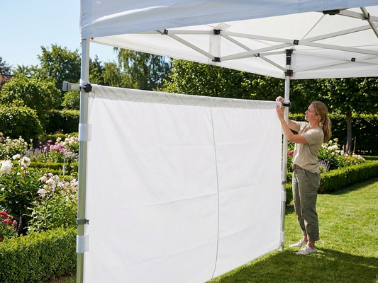 White sidewall for event tents, 3m size, polyester PVC