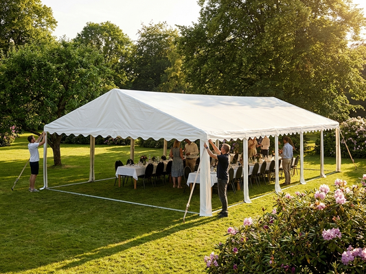 White PVC marquee roof cover 6x14m for outdoor events - product detail