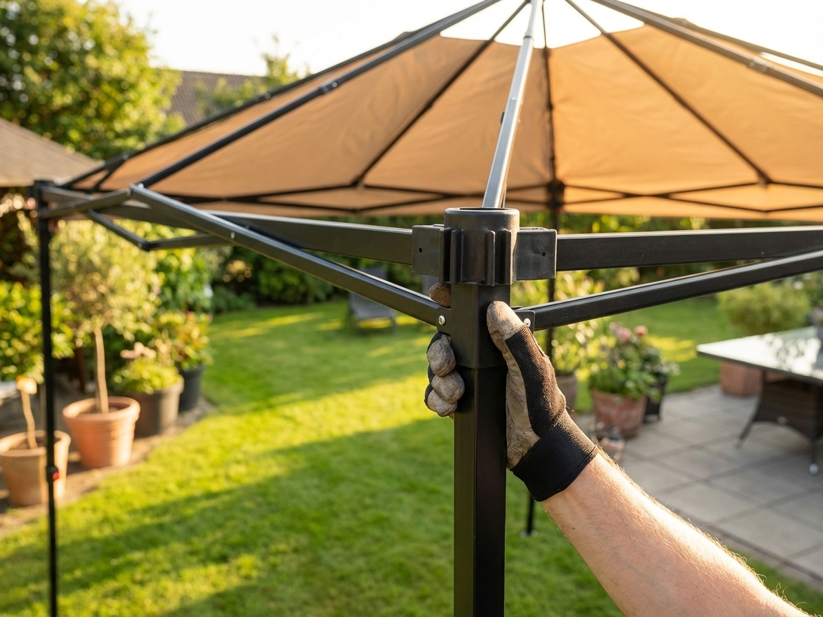Plastic top fitting in black for indoor use - product detail