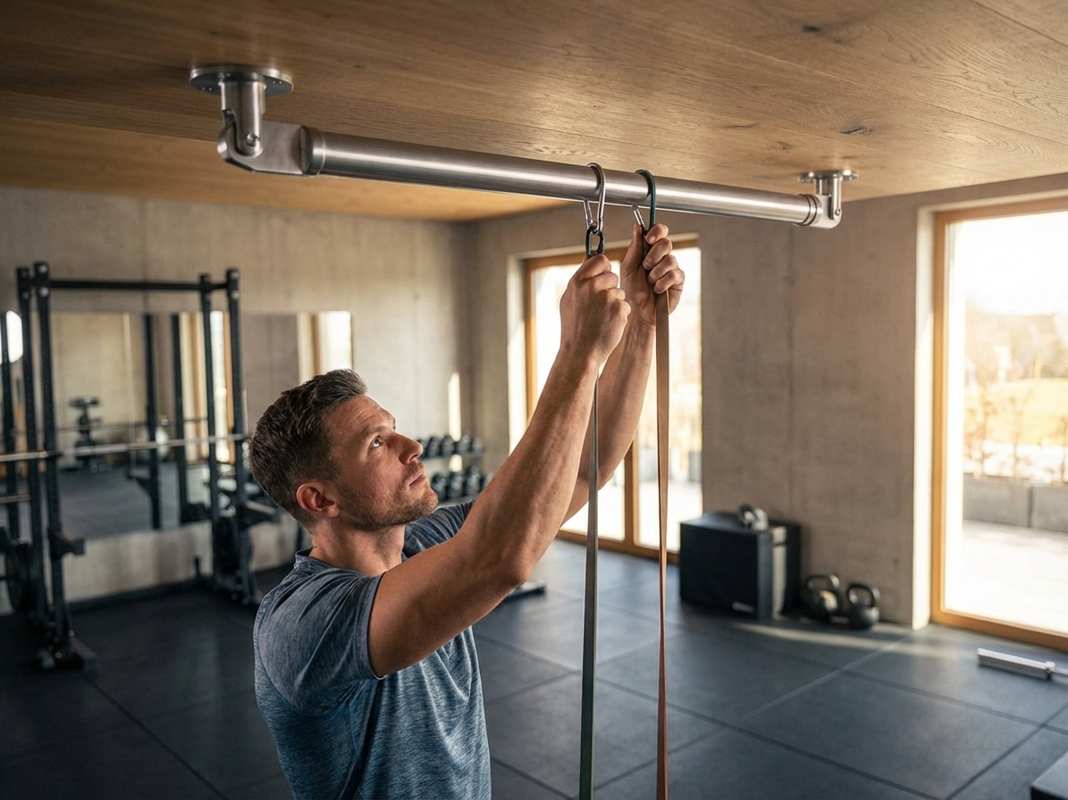 Ceiling rail in silver, 1655 mm, made from galvanised steel - product detail