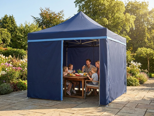 Gazebo Sidewall Kit in Dark Blue, 3x3 meters, for Outdoor Use - product detail