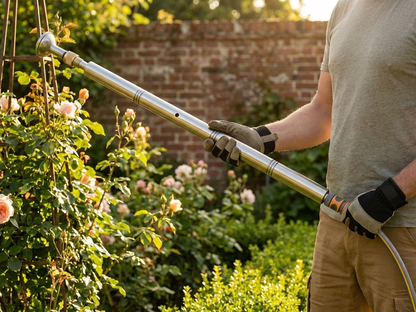 Silver extension pipe made of galvanised steel, 1274 mm length - product detail