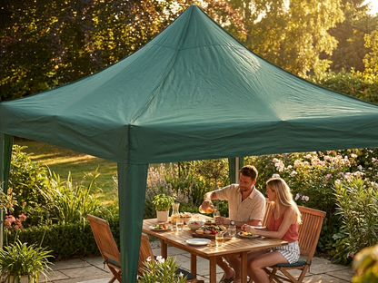 Green gazebo roof cover 4x4 m for outdoor use - view 3