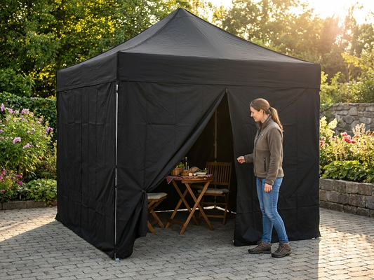 Black gazebo sidewall kit for 2x2m pop-up gazebo - product detail