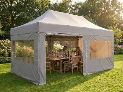 Pop Up Gazebo 4x6 m Latte with Aluminium Frame - product detail