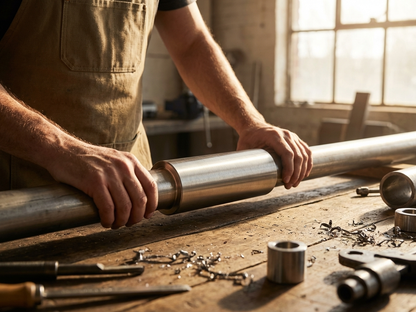 Steel sleeve in silver for industrial use - view 3