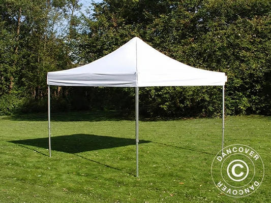 White pop-up gazebo with aluminium frame for outdoor events